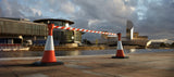 Skipper Orange Retractable Tape Barrier - Red and White Tape