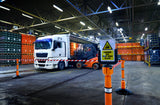 Skipper Orange Retractable Tape Barrier - Red and White Tape
