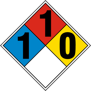 NFPA Diamond 1-1-0