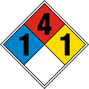 Magnetic NFPA Diamond 1-4-1 USE FOR PROPYLENE