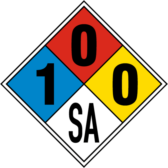 NFPA Diamond 1-0-0-SA Use for Argon