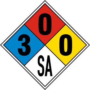 Magnetic NFPA Diamond 3-0-0-SA USE FOR Nitrogen