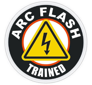 Arc Flash Trained Hard Hat Sticker