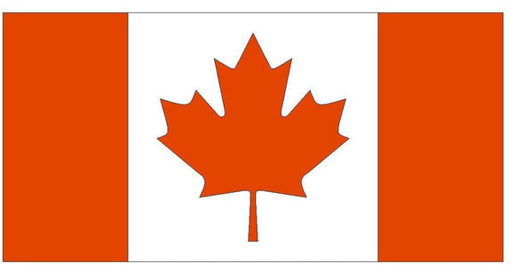 Canadian Flag Hard Hat Sticker