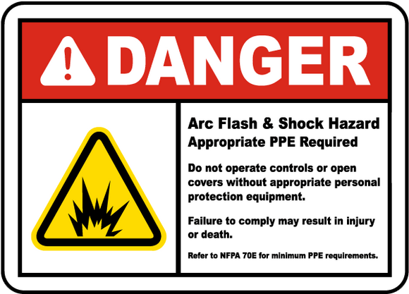 Danger Arc Flash & Shock Hazard Appropriate PPE Required Do Not Operate Controls Or Open Covers Without Appropriate Personal Protection Equipment. Failure To Comply May Result In Injury Or Death. Refer To NFPA 70E For Minimum PPE Requirements