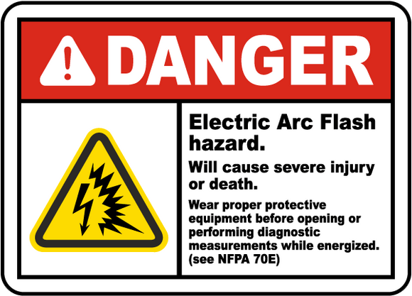 Electric Arc Flash Hazard. Will Cause Severe Injury Or Death. Wear Proper Protective Equipment Before Opening Or Performing Diagnostic Measurements While Energized. (See NFPA 70E)