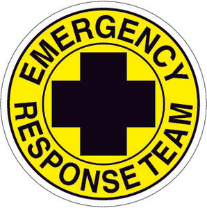 Emergency Response Team Hard Hat Sticker