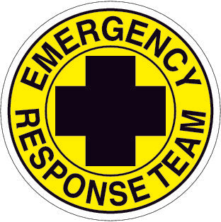 Emergency Response Team Hard Hat Sticker