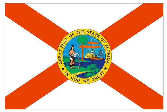 FLORIDA State Flag Hard Hat Sticker