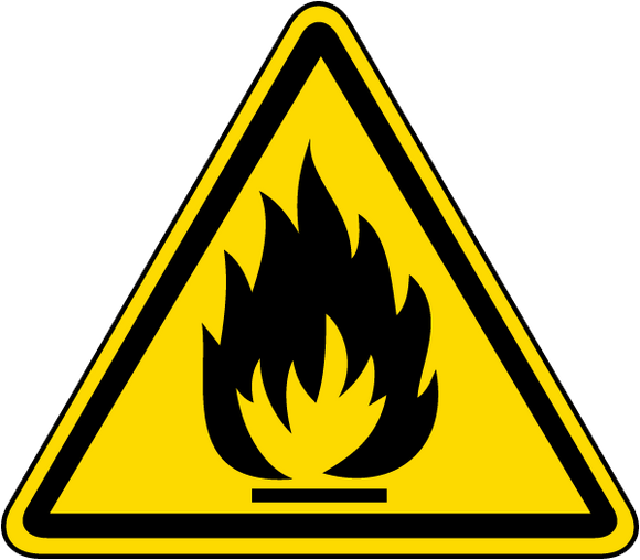 Flammable Material _ ISO Label
