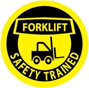 Forklift Safety Trained Hard Hat Sticker