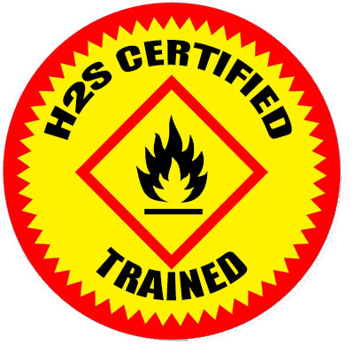 H2S Certified Trained Hard Hat Sticker
