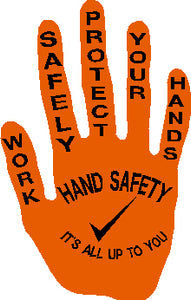 Hand Safety Check Mark Hard Hat Sticker