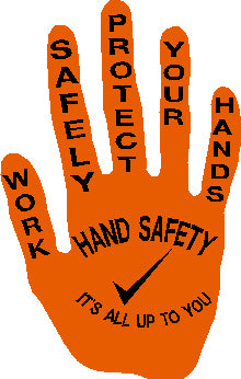 Hand Safety Check Mark Hard Hat Sticker