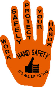 Hand Safety Thumbs Up Hard Hat Sticker