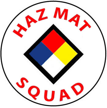 Hazmat Squad Hard Hat Sticker