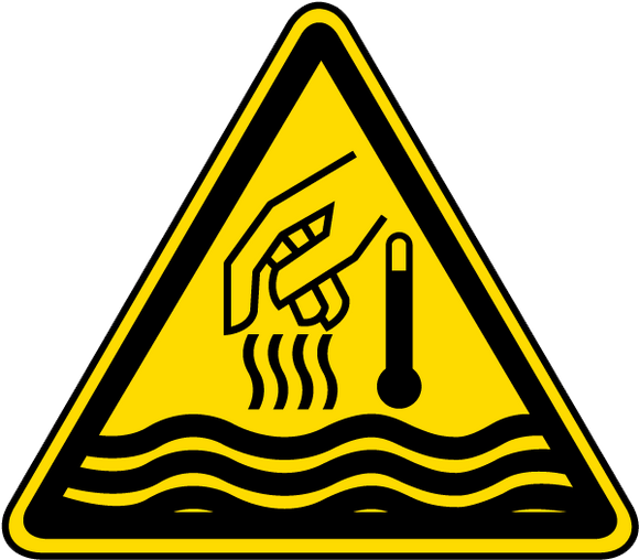 Hot Liquid And Steam Hazard _ ISO Label