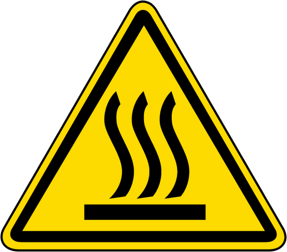 Hot Surface Warning _ ISO Label