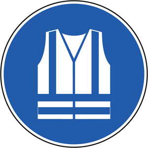 Mandatory Wear High-Visibility Clothing _ ISO Label