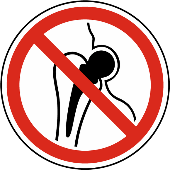 No Access For People With Metallic Implants _ ISO Label