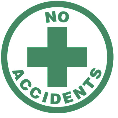 No Accidents Hard Hat Sticker