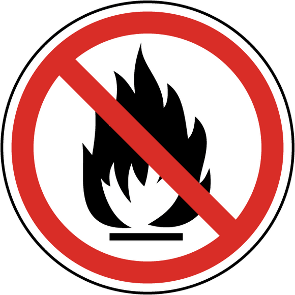 No Fire No Flame _ ISO Label