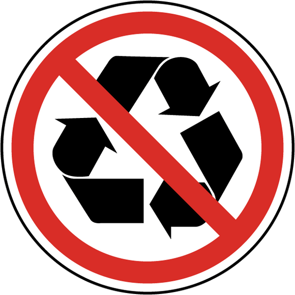 Not Recyclable _ ISO Label