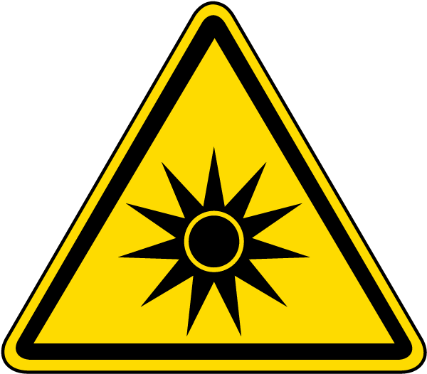 Optical Radiation Hazard Label (ISO) Veteran Safety Solutions
