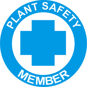 Plant Safety Member Hard Hat Sticker