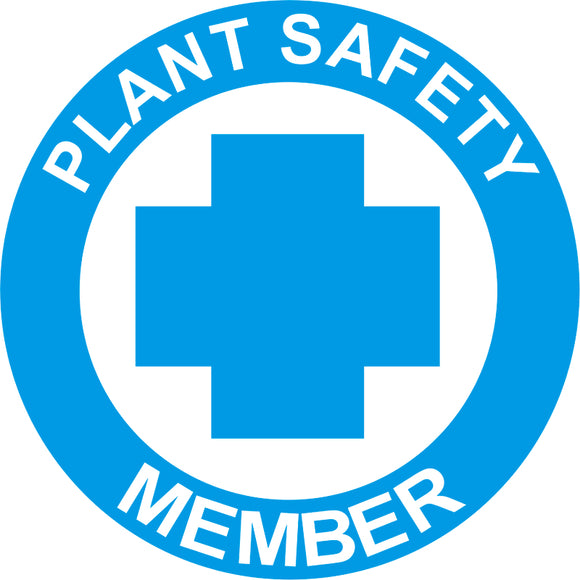 Plant Safety Member Hard Hat Sticker