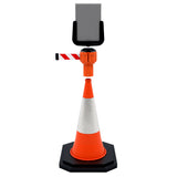 Skipper Orange Retractable Tape Barrier - Red and White Tape