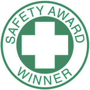 Safety Award Winner Hard Hat Sticker