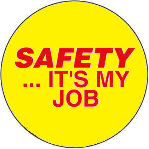 Safety It's My Job Hard Hat Sticker