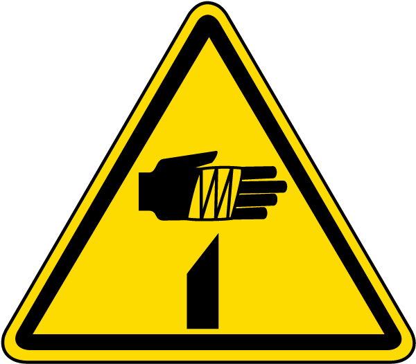 Hand Entanglement Belt Driven Hazard Label (ISO) – Veteran  display picture 1