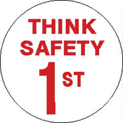 Think Safety 1st Hard Hat Sticker
