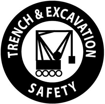 Trench And Excavation Safety Hard Hat Sticker