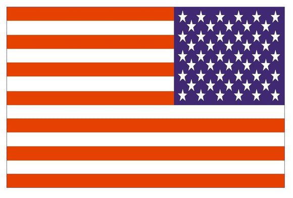 Reversed American Flag Hard Hat Sticker