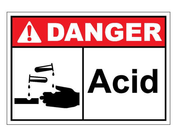 Danger Acid Sign