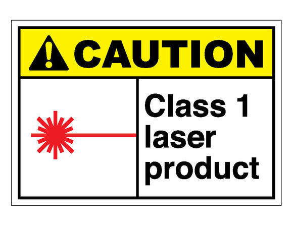 Caution Class 1 Laser Product Sign