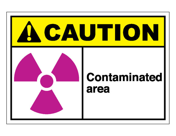 Potential Contaminated Sign Caution Contaminated Area Sign – Veteran Safety Solutions