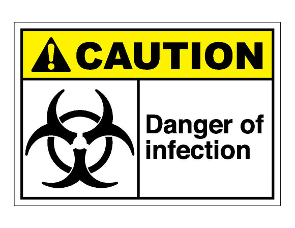 Caution Danger Of Infection Sign