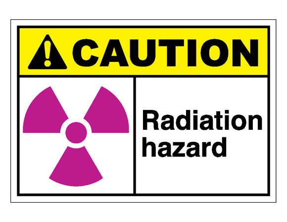 Caution Radiation Hazard Sign