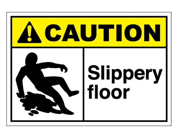 Caution Slippery Floor Sign