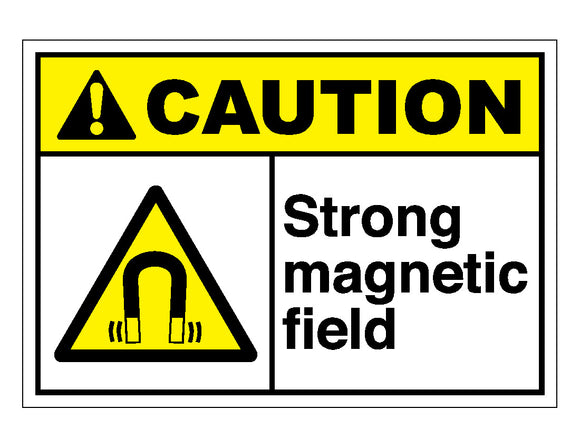 Caution Strong Magnetic Field Sign