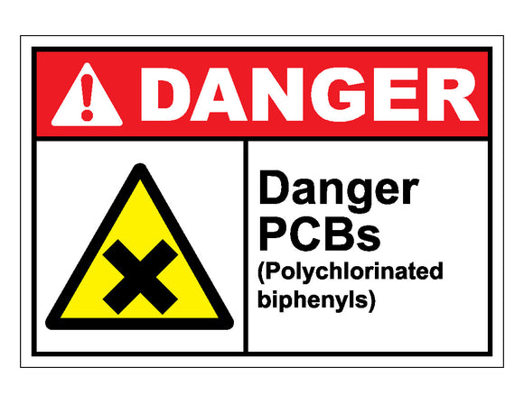 Danger PBs (Polychlorinated Biphenyls) Sign 