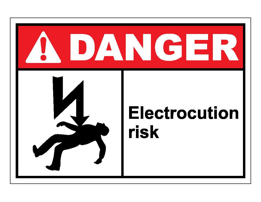 Danger Electrocution Risk Sign – Veteran Safety Solutions
