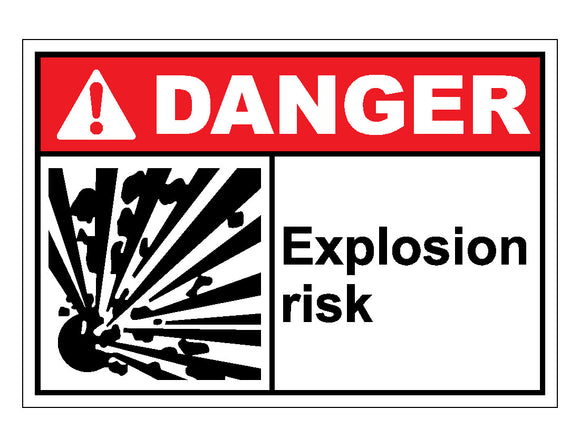 Danger Explosion Risk Sign
