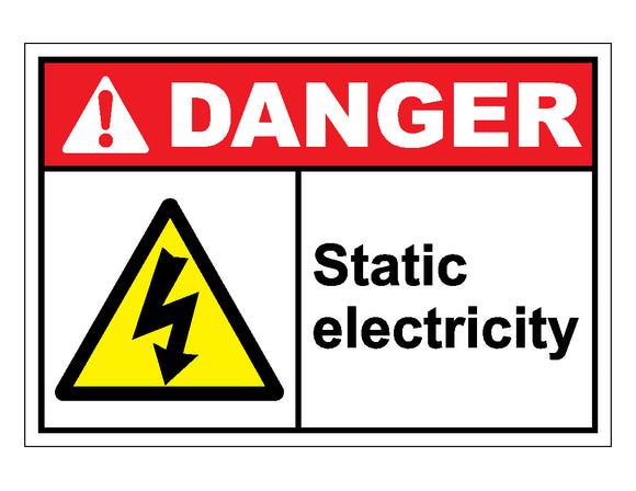 Danger Static Electric Sign