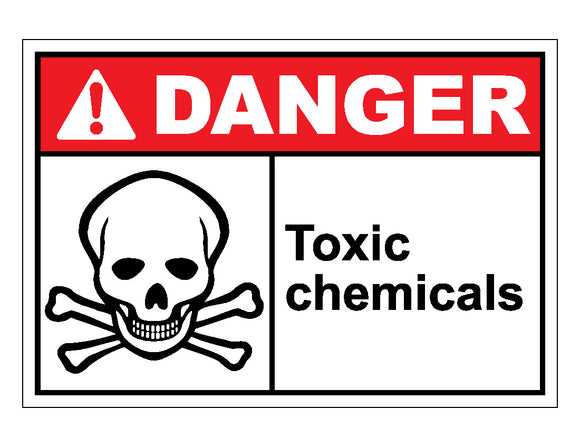 Danger Toxic Chemicals Sign