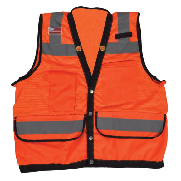 Orange Surveyors Vest Class 2